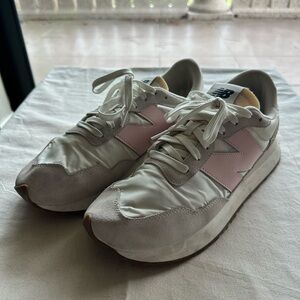 New Balance 237 Pink and White Sneakers